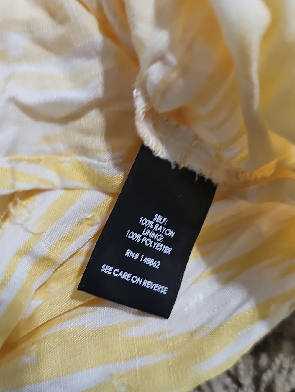 NWT Torrid Dress Midi Vneck Fit & Flare Yellow Ikat Medium Faux Wrap - Picture 9 of 10